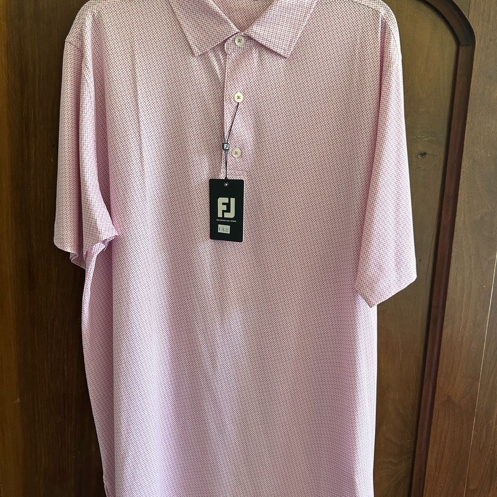 FootJoy Men's Pink Polo Shirt - NWT